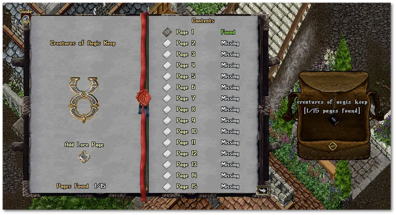 loresystem lorepageandbook