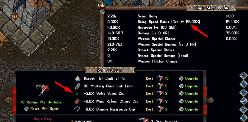 redlinesystem upgradeswingspeedcap